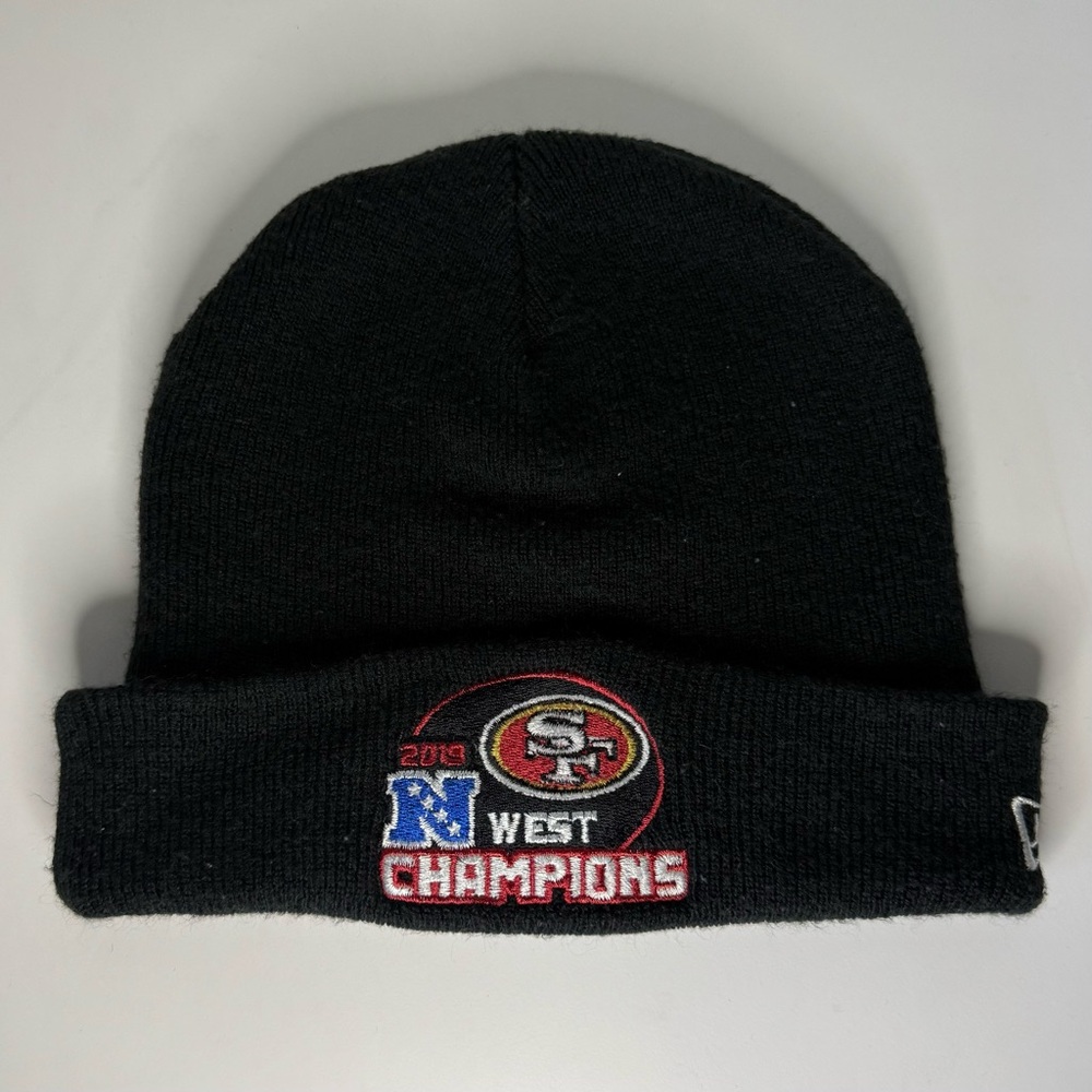 San Francisco 49ers New Era 2019 NFC West Champions Knit Hat Beanie - Black